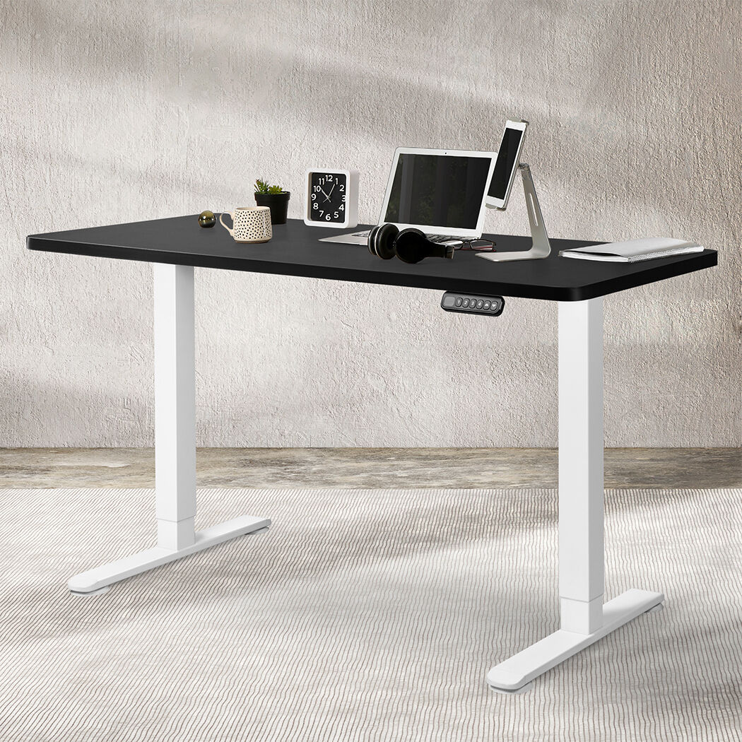 Motorised Standing Desk Adjustable 140cm Black 1000x 1MM Price