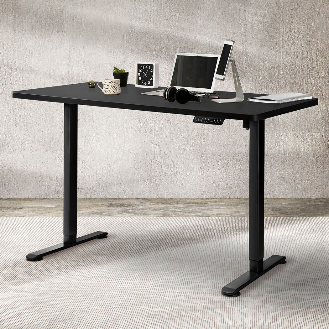 Motorised Standing Desk Adjustable 140cm Black 1000x 1MM Price