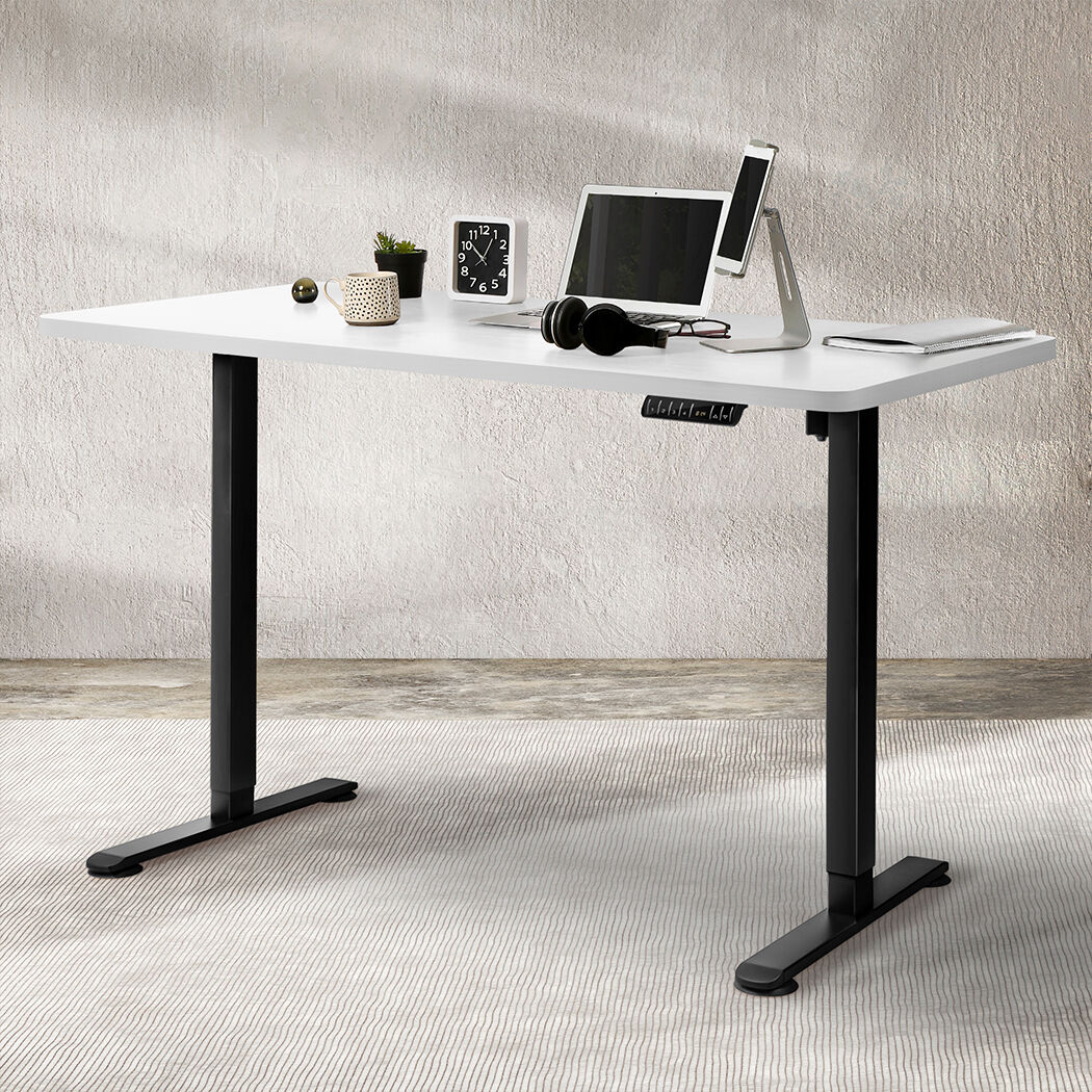 Motorised Standing Desk Adjustable 140cm White 1000x 1MM Price