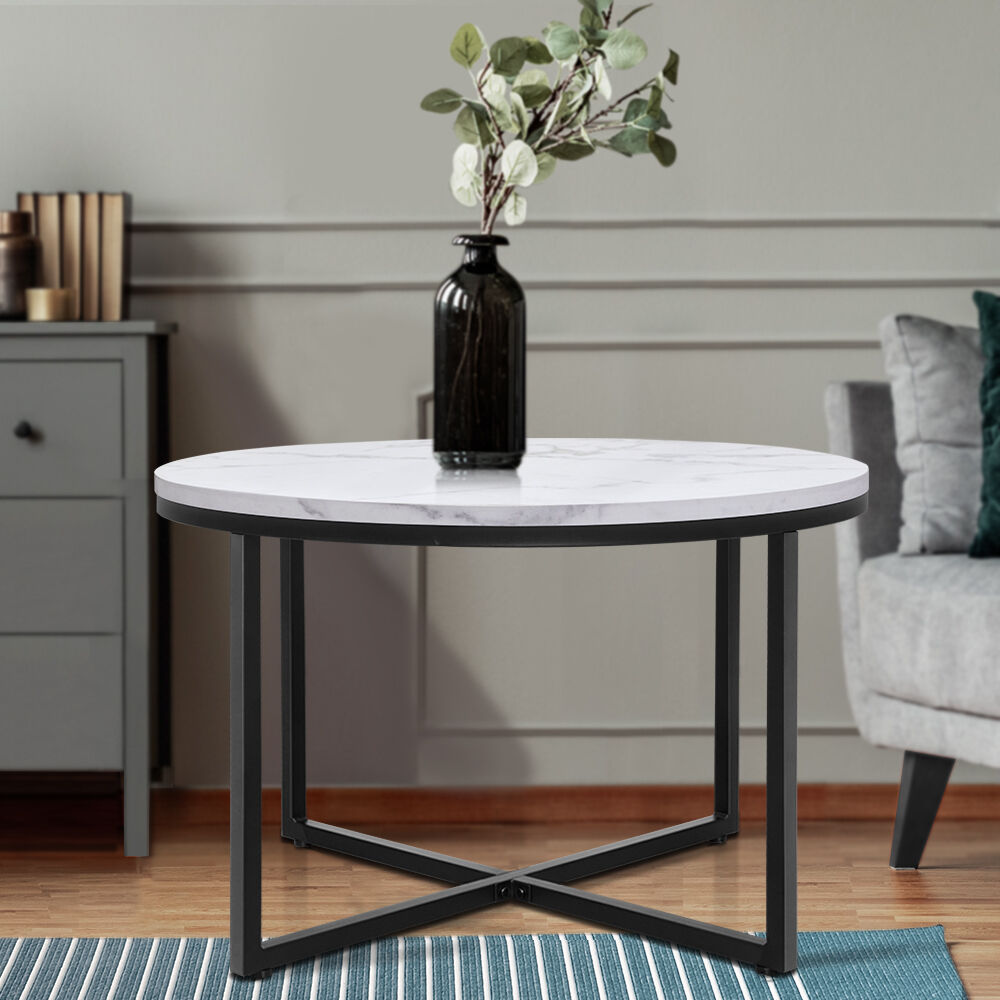 Coffee Table Round 70CM Marbel Effect Price