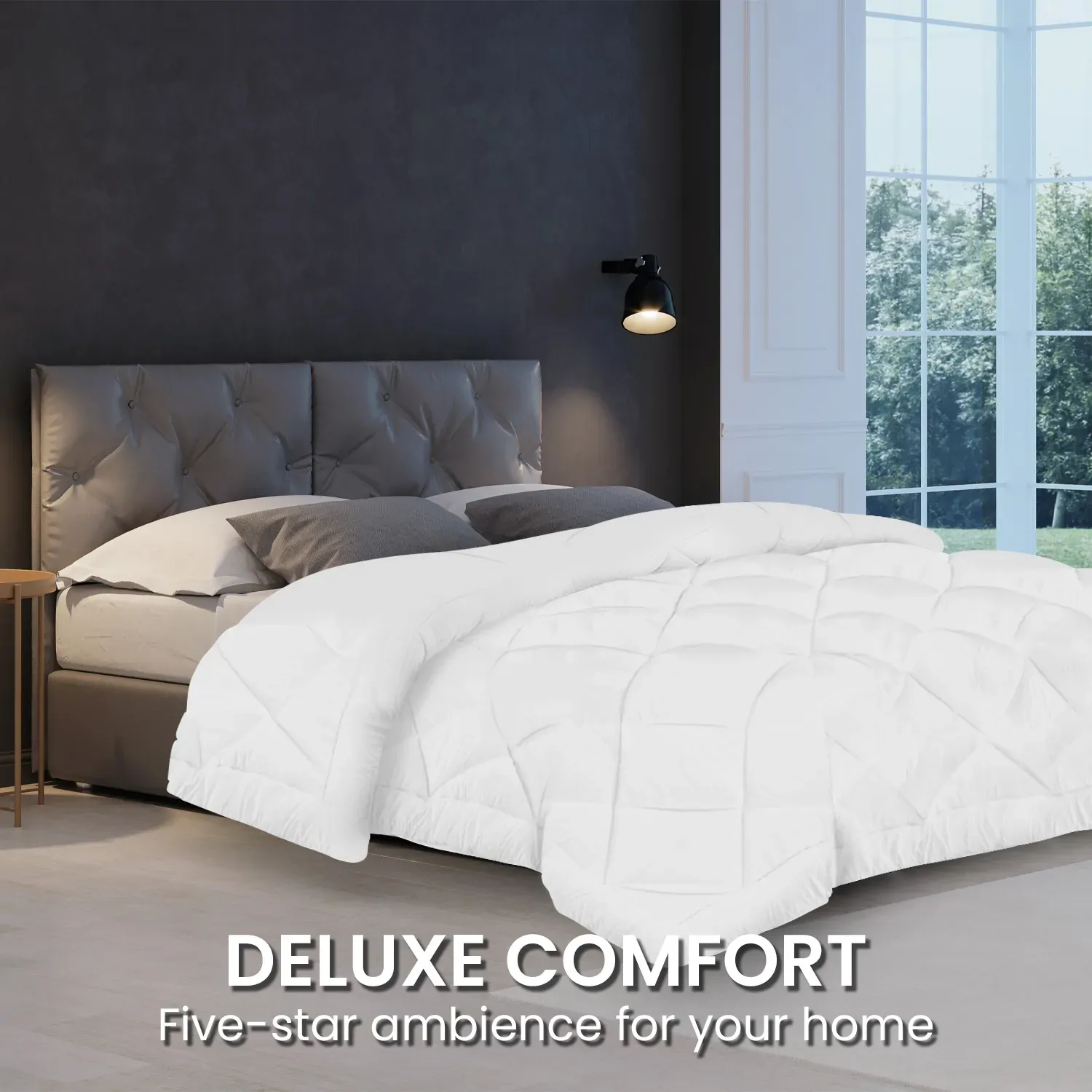 Hill 400GSM Microfibre Bamboo Quilt Comforter Doona Price
