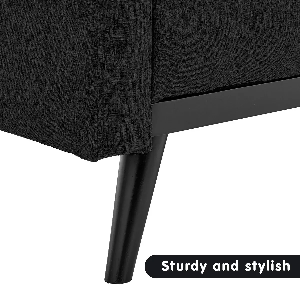Harwich Tufted Faux Linen 3-Seater Sofa Bed with Armrests Price