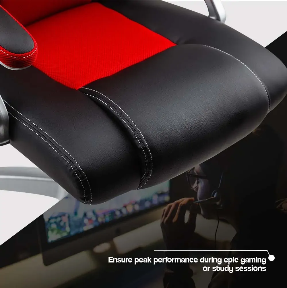 Racing Office Chair Seat Executive Computer Gaming PU Leather Deluxe. Price