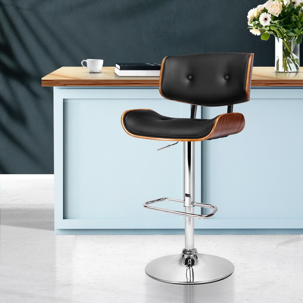 Wooden Gas Lift Bar Stool - Chrome Price