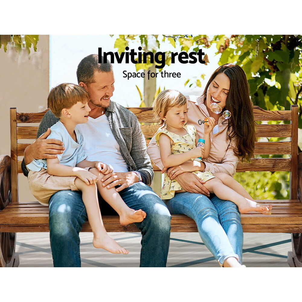 Garden Bench Wooden Wagon Chair Outdoor Furniture Backyard Lounge Price