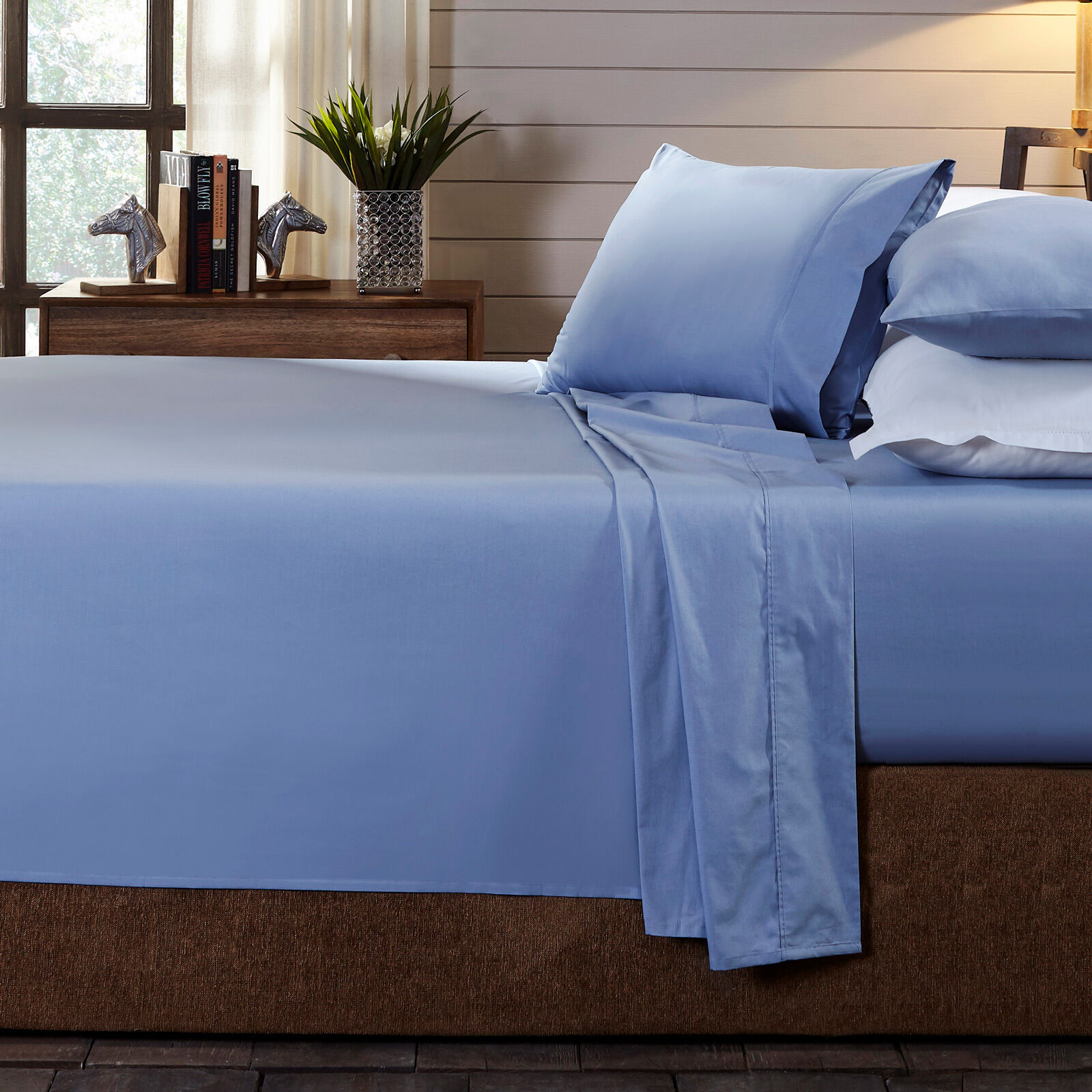 250TC Organic 100% Cotton Sheet Set 4 Piece Luxury Hotel Style Price