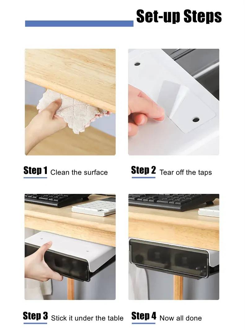 Under Desk Drawer Slide-out Large Office Organizers and Storage Drawers Price