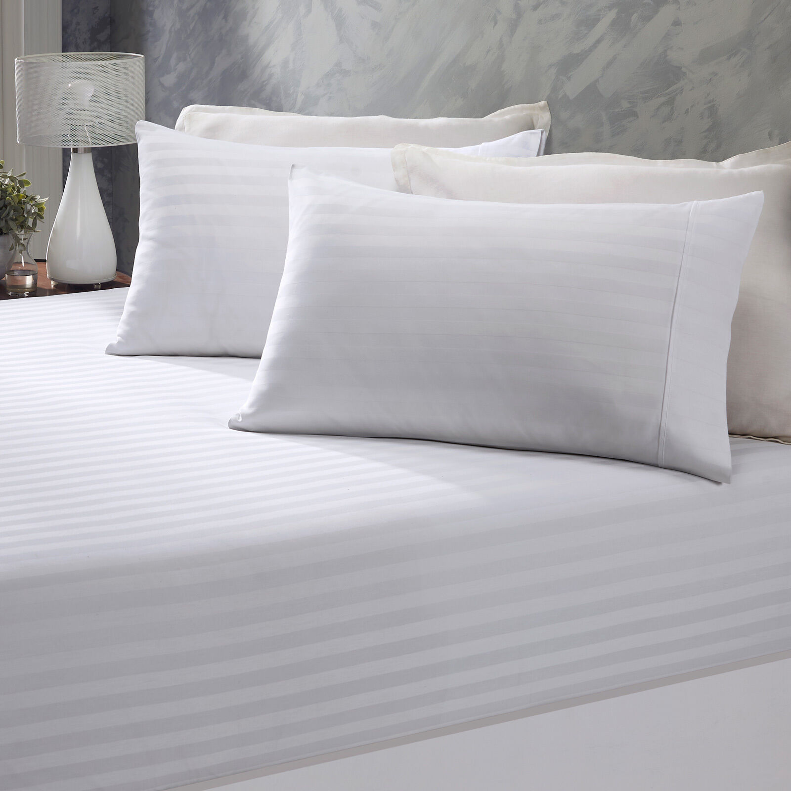 Damask Stripe Cotton Blend 3-Piece Sheet Set Price