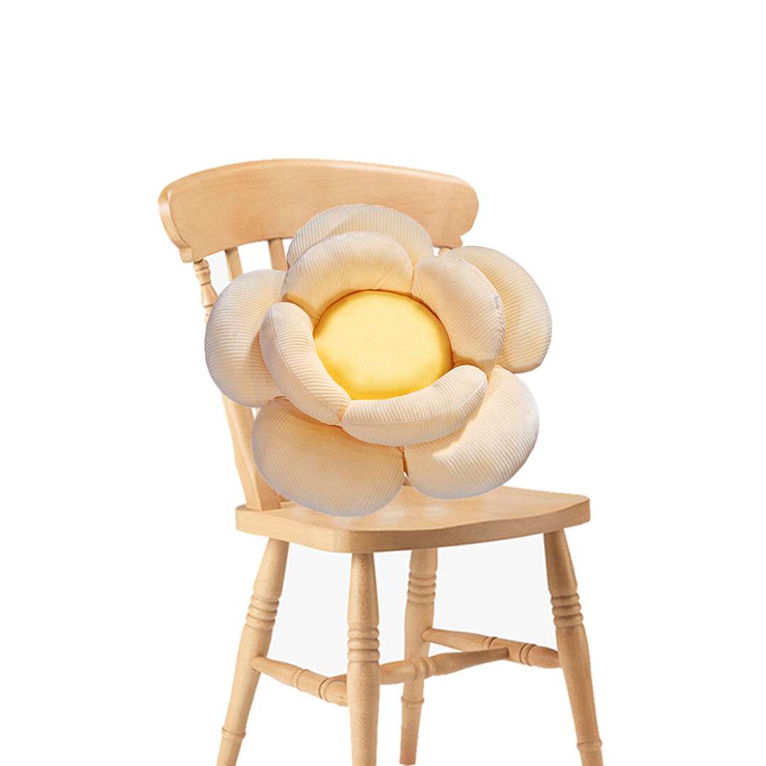 Double Flower Shape Cushion Soft Bedside Floor Plush Pillow Home Decor Price