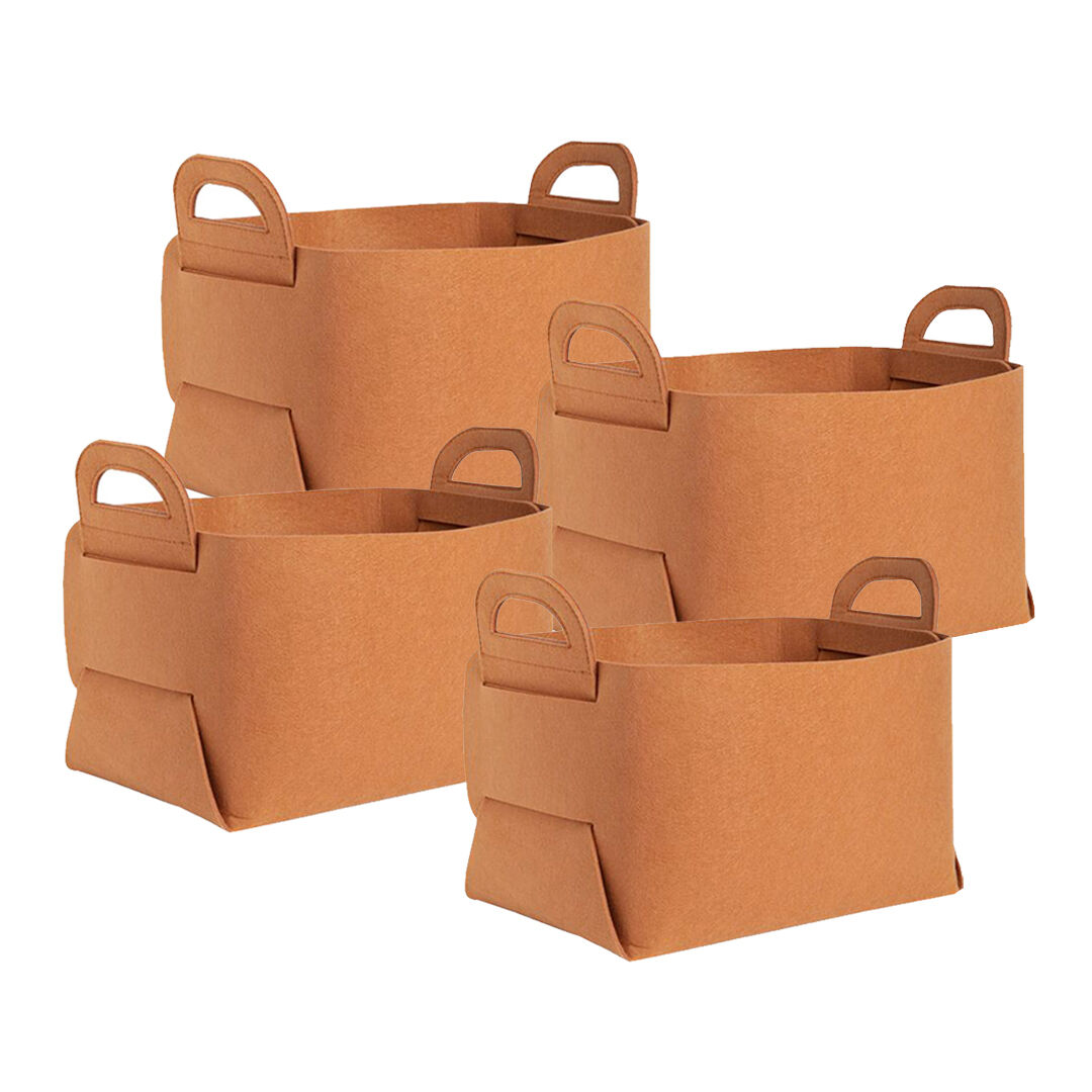 Coffee Foldable Felt Storage Portable Collapsible Bag Home Office Foldable Organiser with Carry Handles Price
