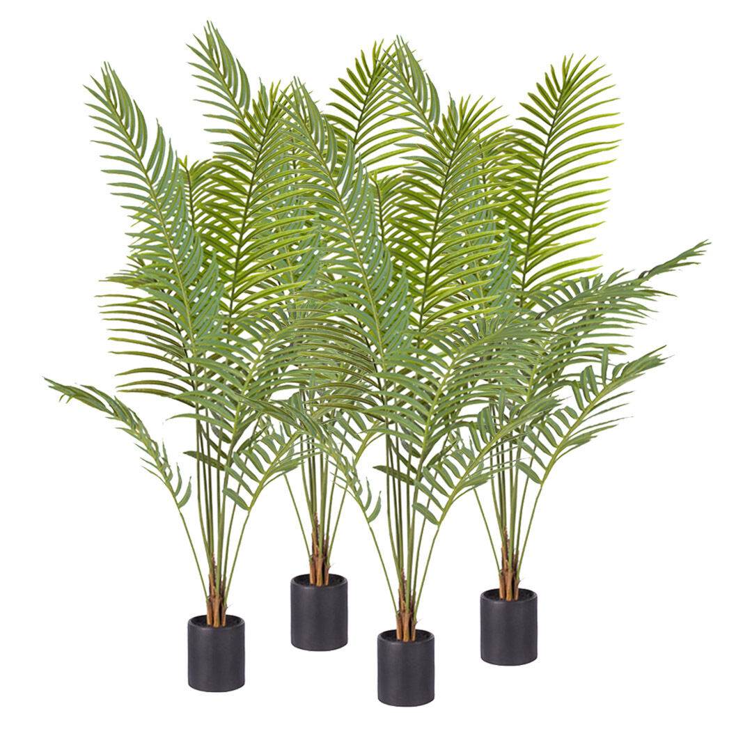 Green Artificial Indoor Rogue Areca Palm Tree Fake Tropical Plant Home Office Decor Price
