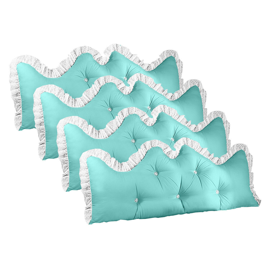 Princess Bed Pillow Headboard Backrest Bedside Tatami Sofa Cushion with Ruffle Lace Home Decor Price