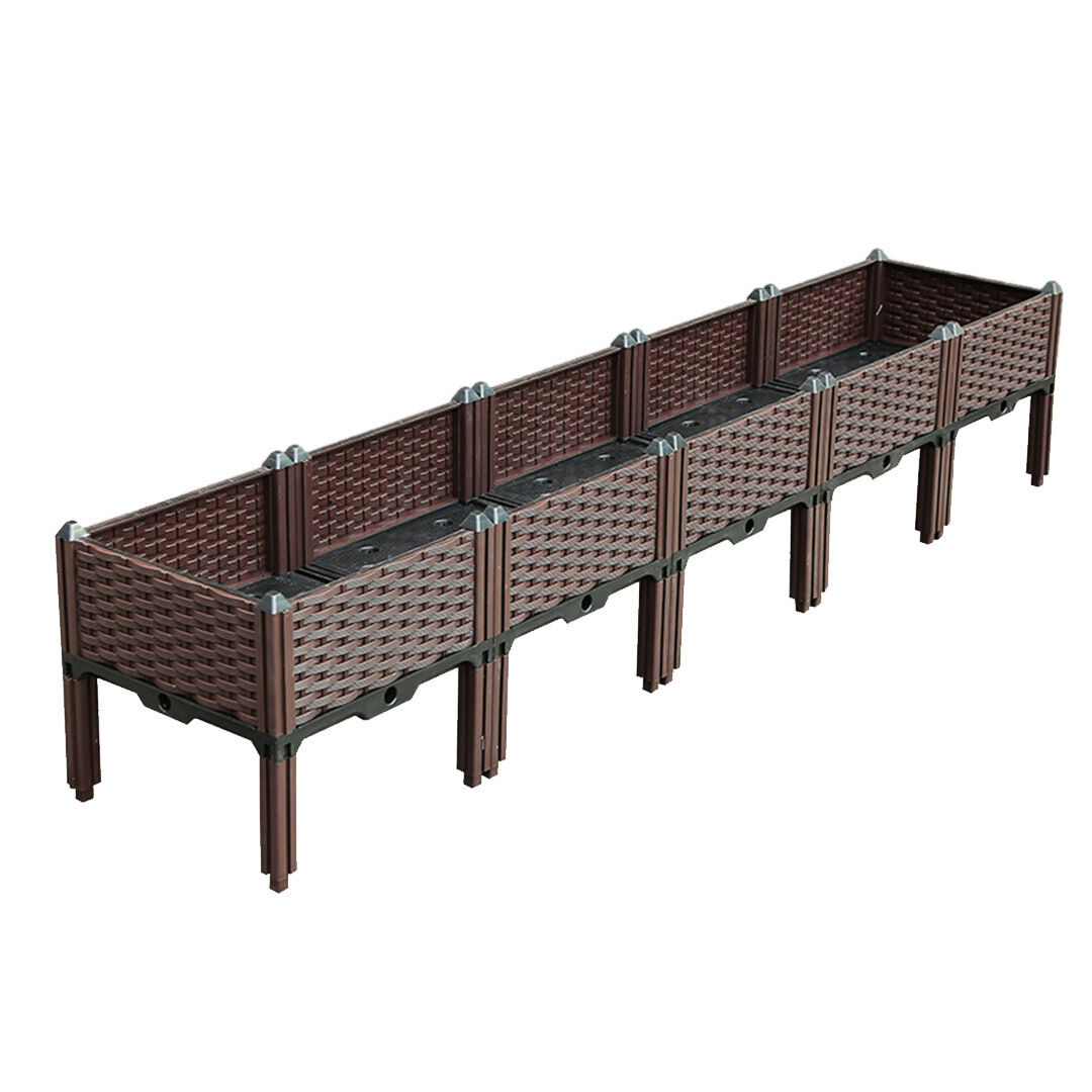Raised Planter Box Vegetable Herb Flower Outdoor Plastic Plants Garden Bed with Legs Price
