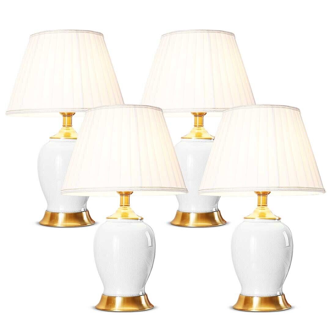Ceramic Oval Table Lamp with Gold Metal Base Desk Lamp Price