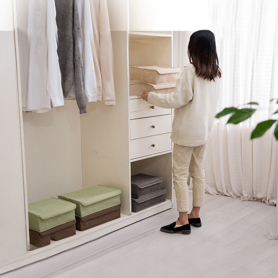 Flip Top Underwear Storage Box Foldable Wardrobe Partition Drawer Home Organiser Price