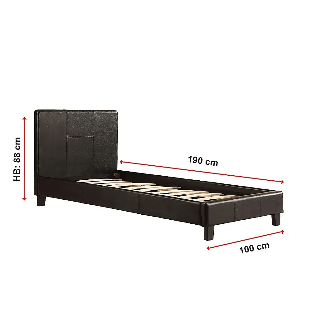 Marden Single PU Leather Bed Frame Price