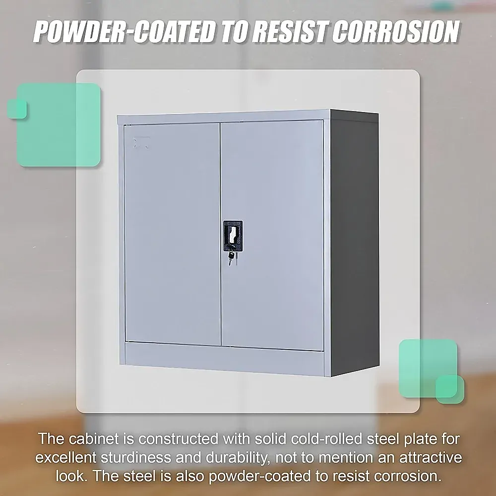 Two-Door Shelf Office Gym Filing Storage Locker Cabinet Safe Price