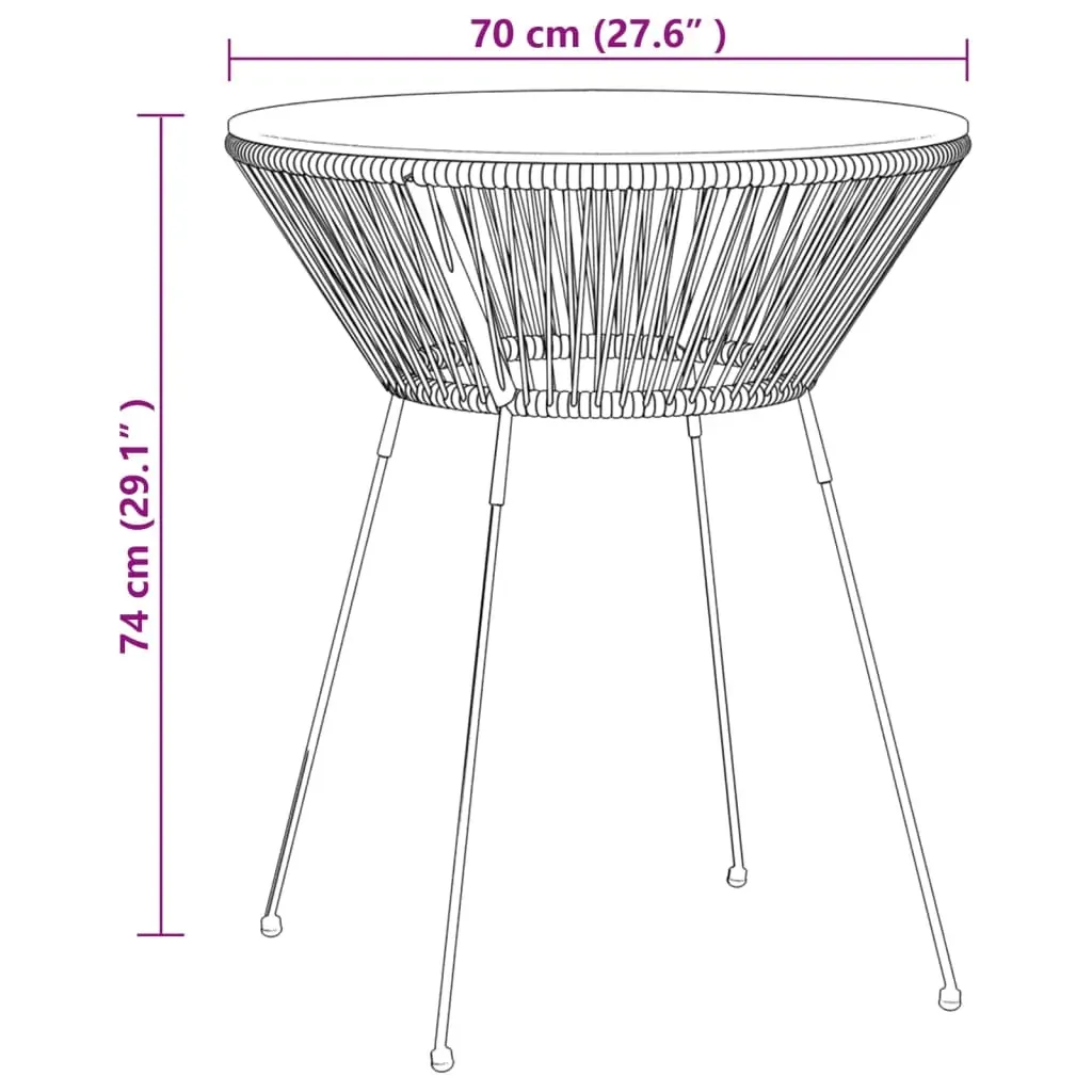 Garden Dining Set Black Price