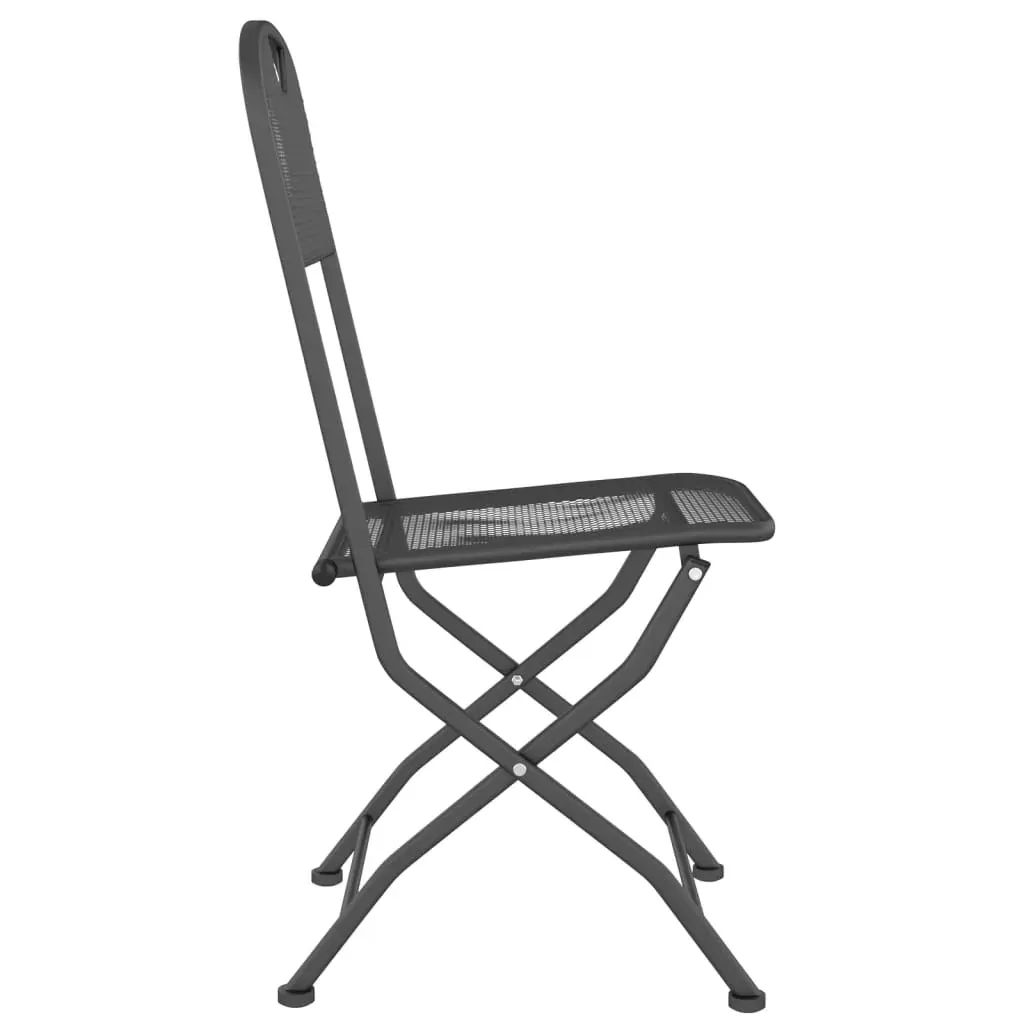 Garden Dining Set Expanded Metal Mesh Anthracite Price
