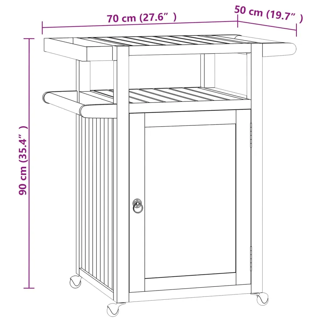Bar Cart Solid Wood Teak Price
