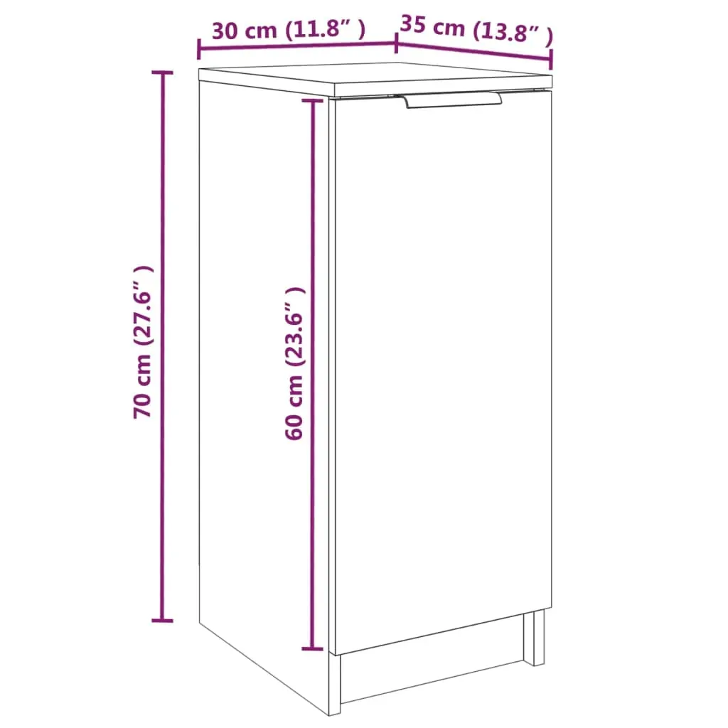 Shoe Cabinet 30x35x70 cm Engineered Wood Price