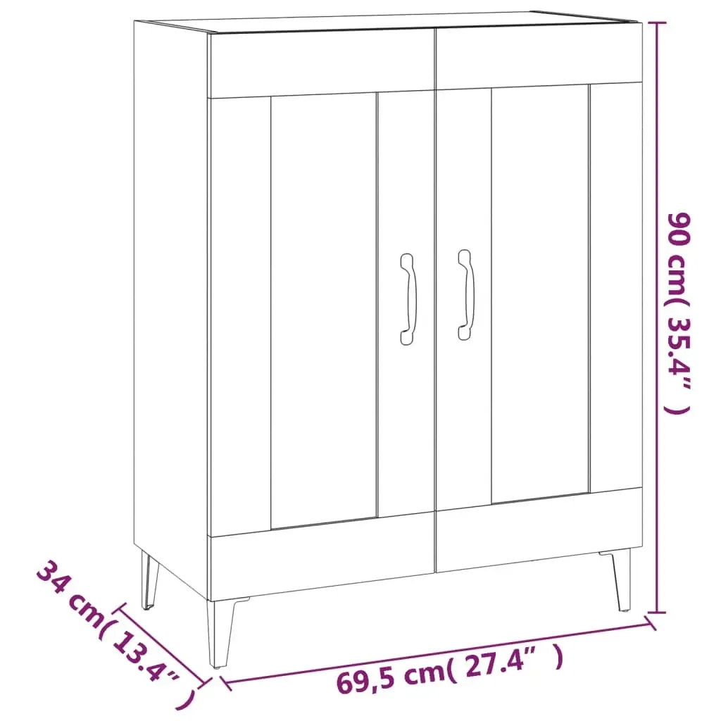 Sideboard 69.5x34x90 cm Engineered Wood Price