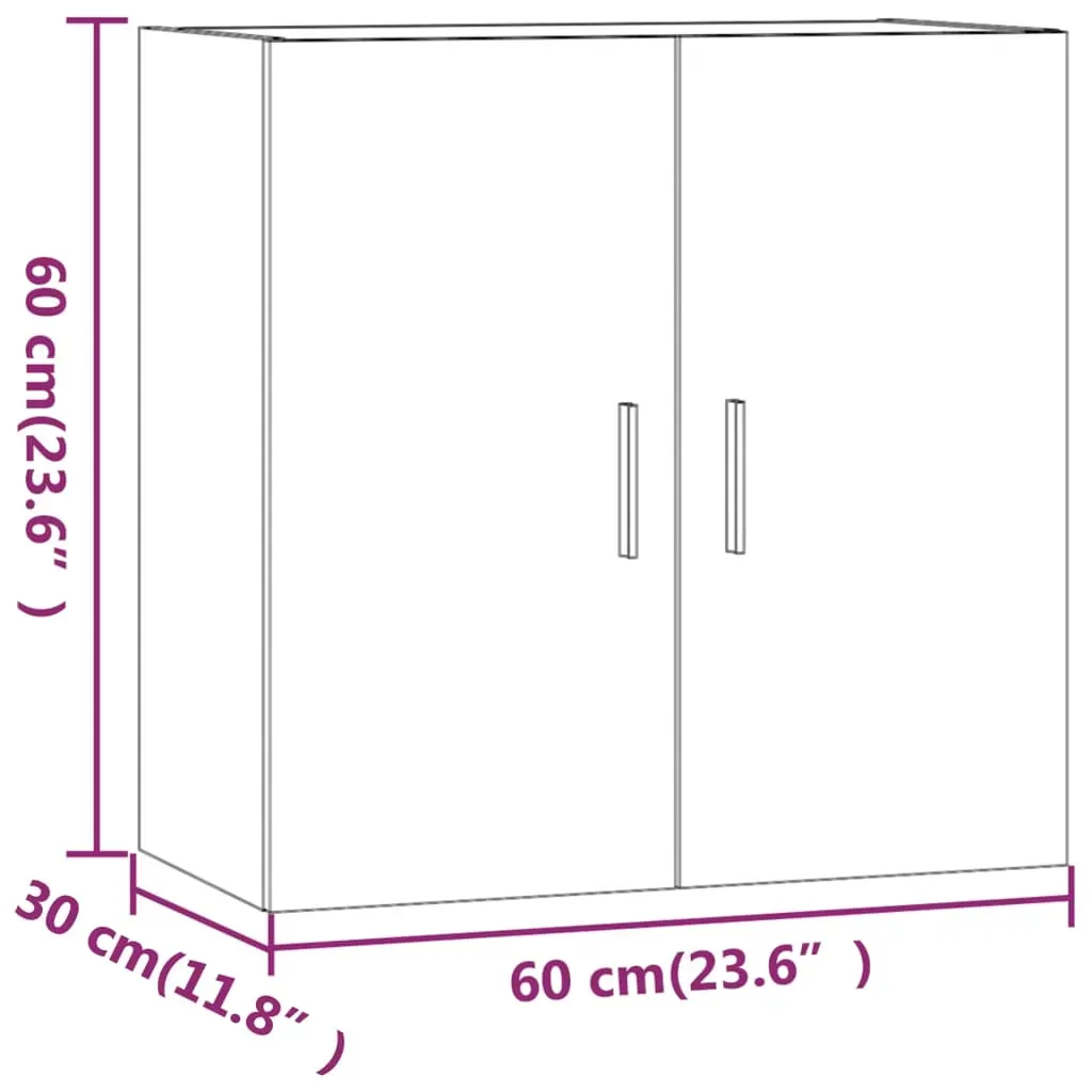 Wall Cabinet 60x30x60 cm Engineered Wood Price