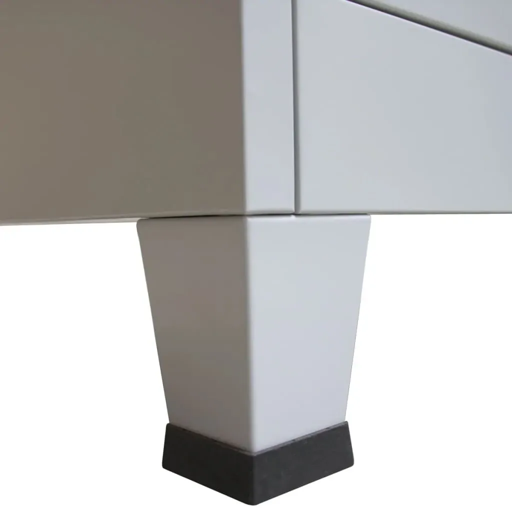 Office Cabinet with 2 Doors Steel Grey Price