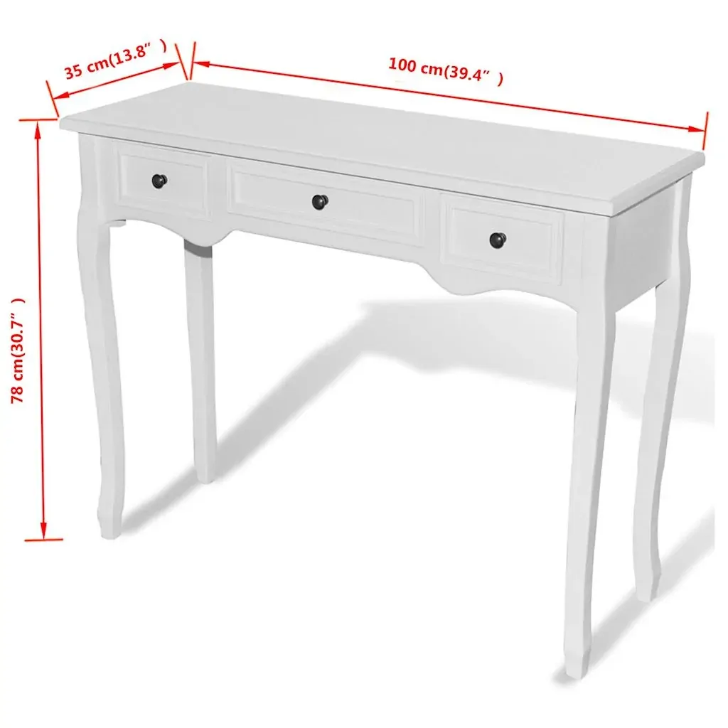 Dressing Console Table with Three Drawers Price