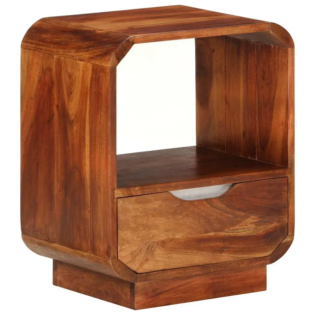 Norwich Nightstand with Drawer Solid Sheesham Wood 40x30x50 cm Price