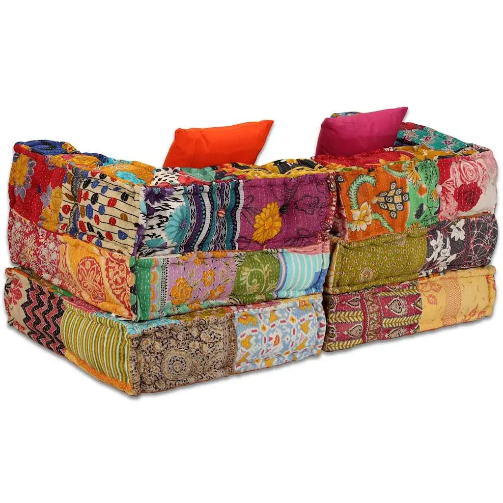 Cardiff 2-Seater Modular Pouffe Fabric Price