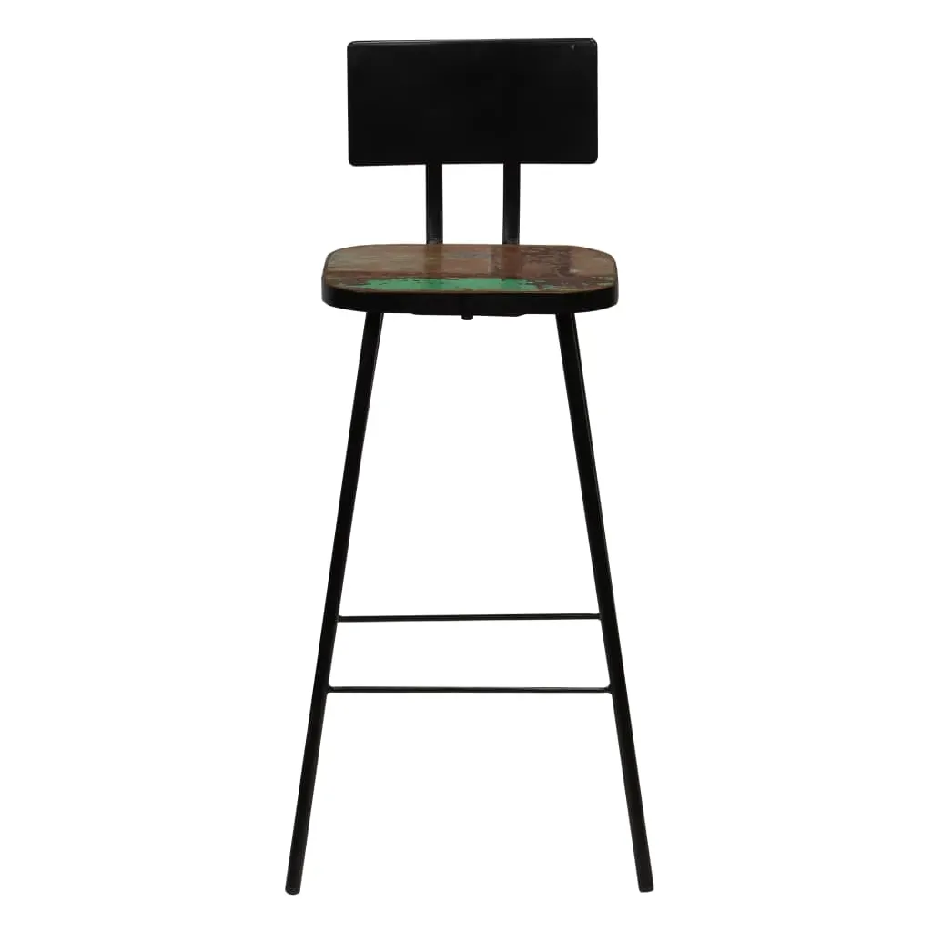 Bar Set Solid Reclaimed Wood Multicolour Price