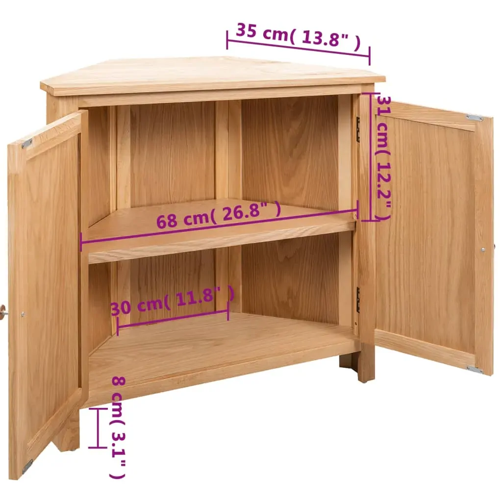 Corner Cabinet 80x33.5x78 cm Solid Wood Price