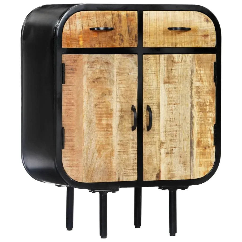 Sideboard 60x30x75 cm Solid Mango Wood and Iron Price