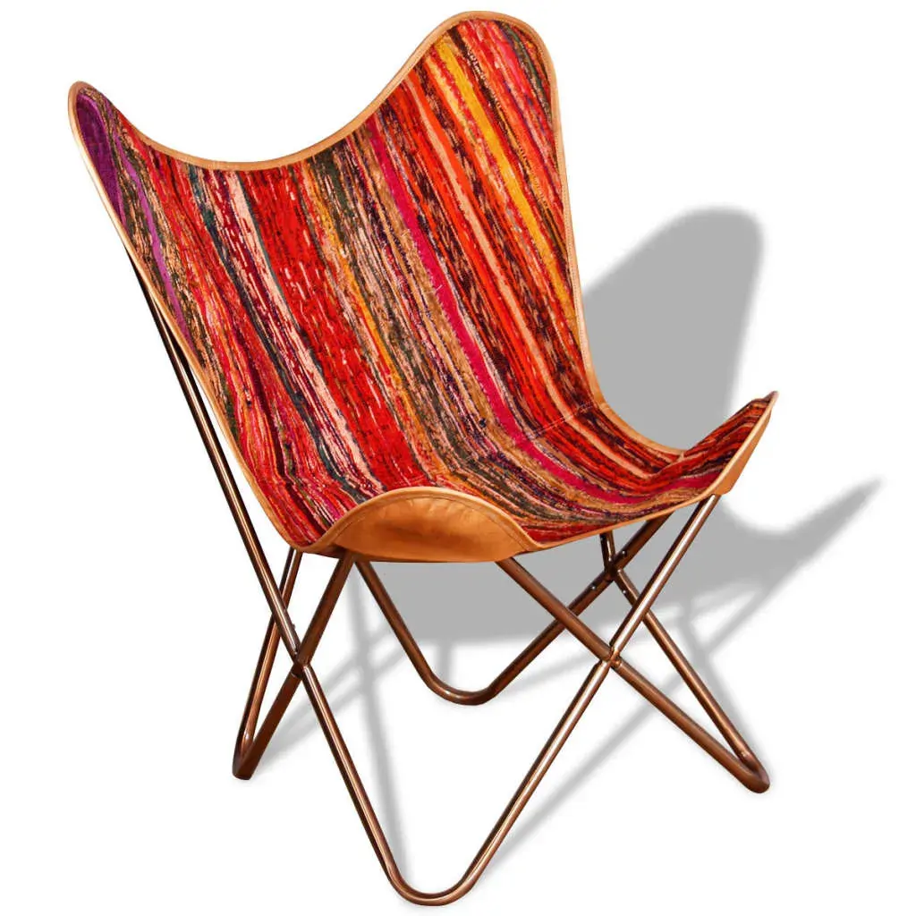 Butterfly Chairs Multicolour Chindi Fabric Price