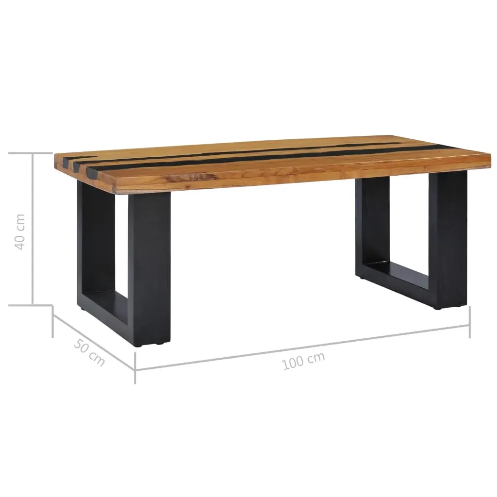 Coffee Table 100x50x40 cm Solid Teak Wood Price