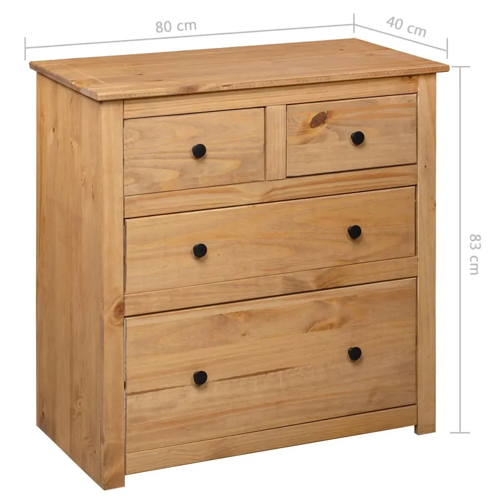 Sideboard 80x40x83 cm Pinewood Panama Range Price