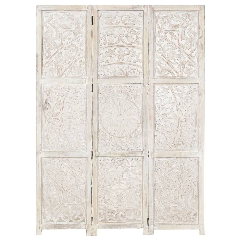 Petaluma Hand carved 3-Panel Room Divider 120x165 cm Solid Mango Wood Price