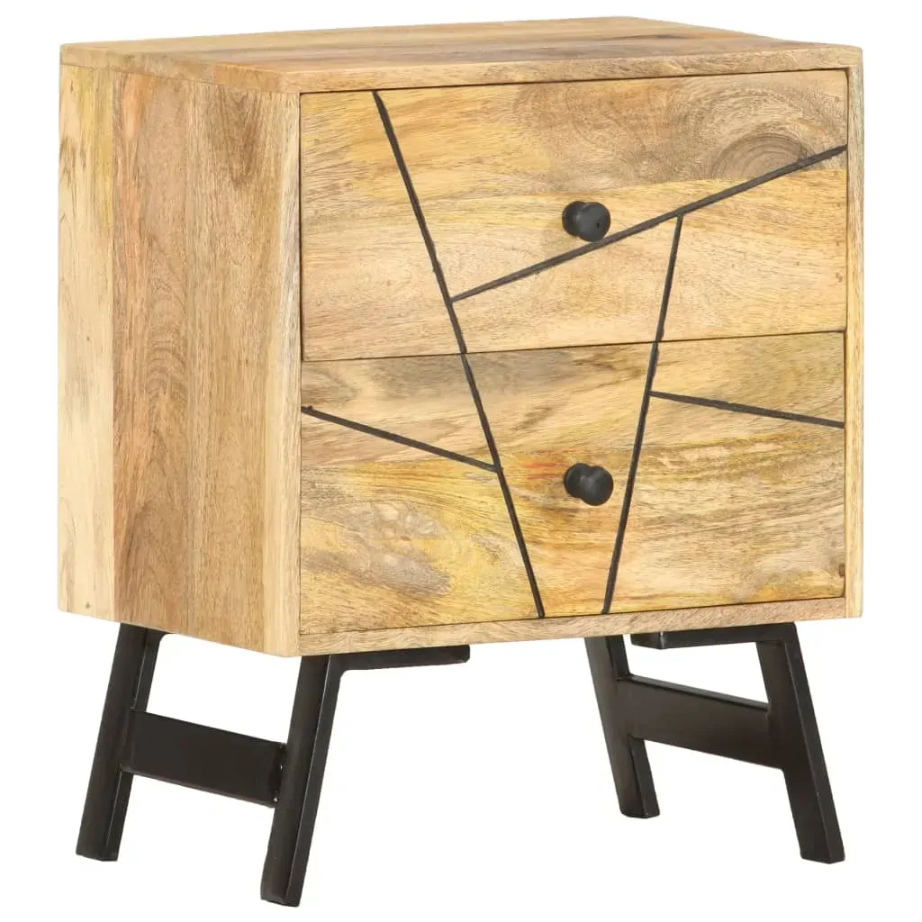 Amsterdam Bedside Cabinet 40x30x50 cm Solid Mango Wood Price