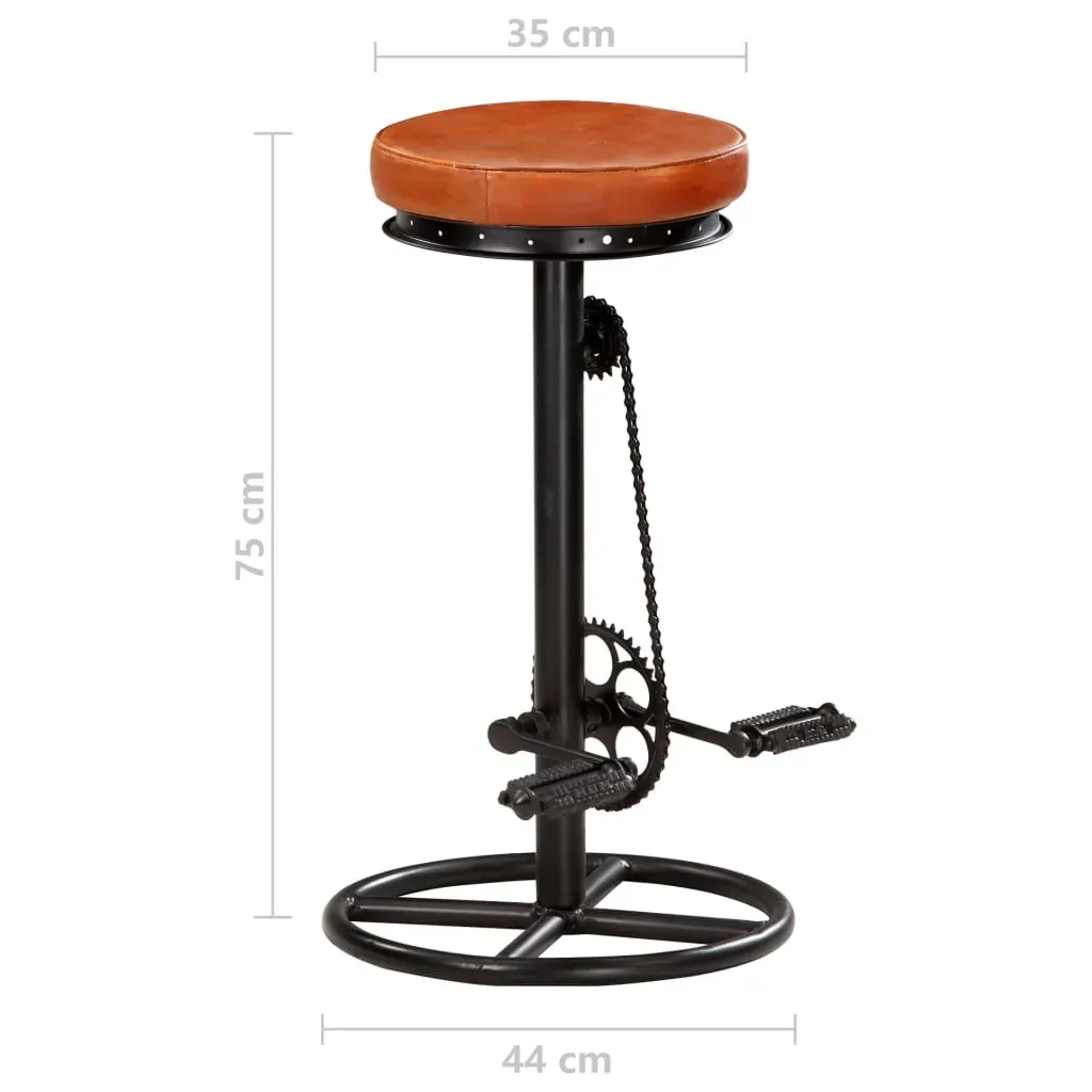 Bar Stools 2 pcs and Real Goat Leather Price