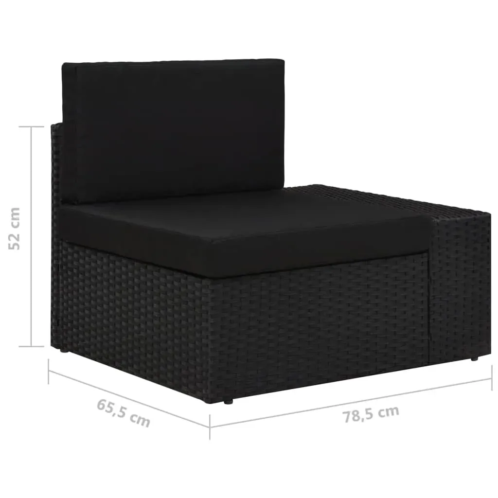 5 Piece Garden Lounge Set Poly Rattan Price