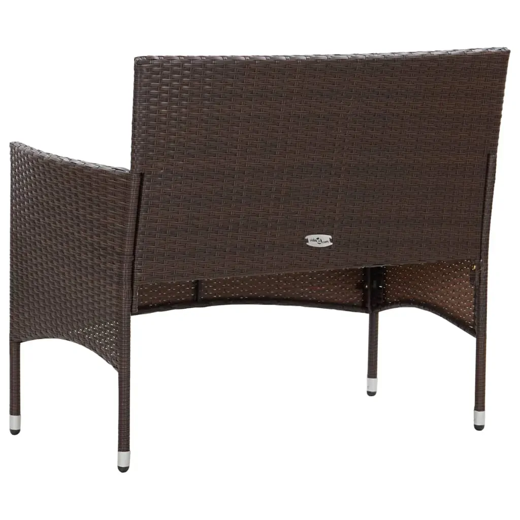 2 Piece Garden Lounge Set with Cushion Poly Rattan Price