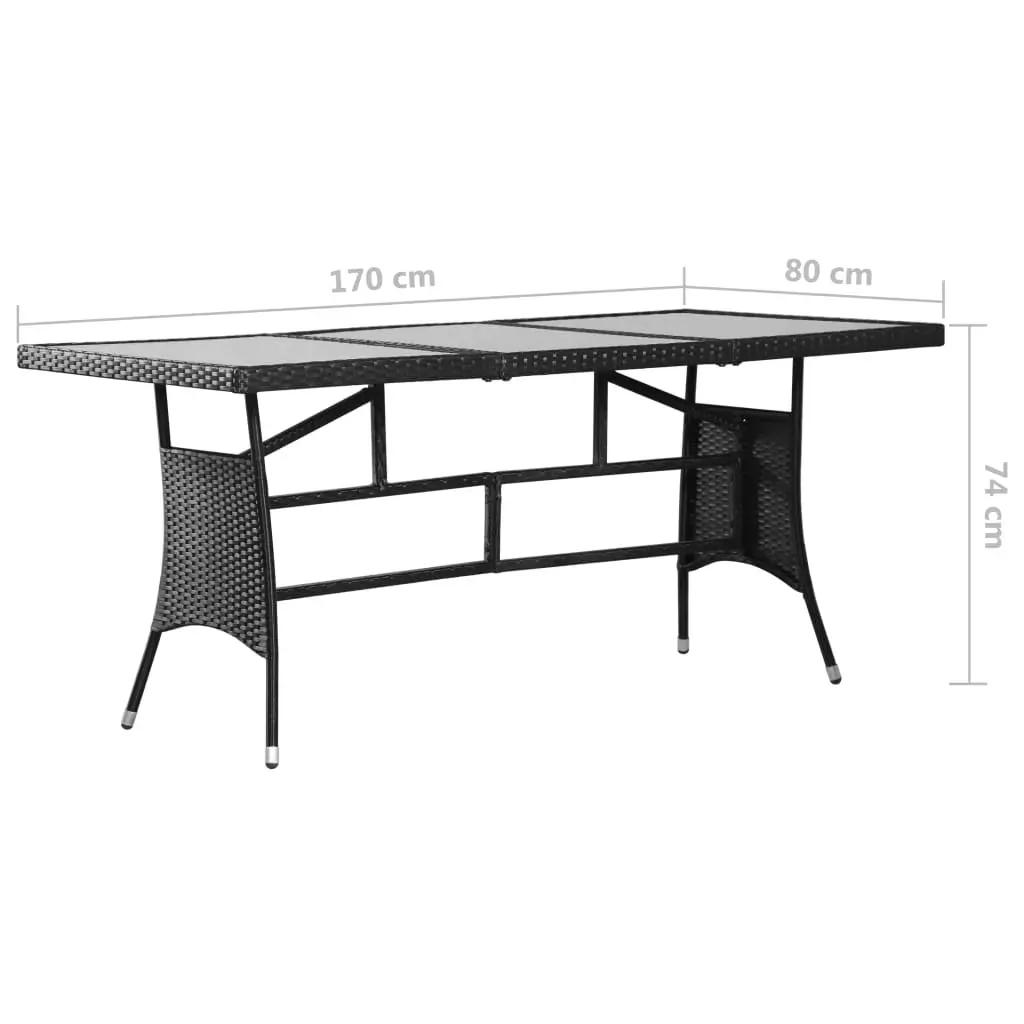9 Piece Garden Dining Set Poly Rattan Price