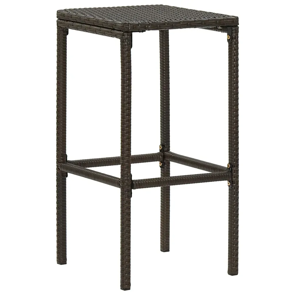 Garden Bar Set with Cushions Poly Rattan Price