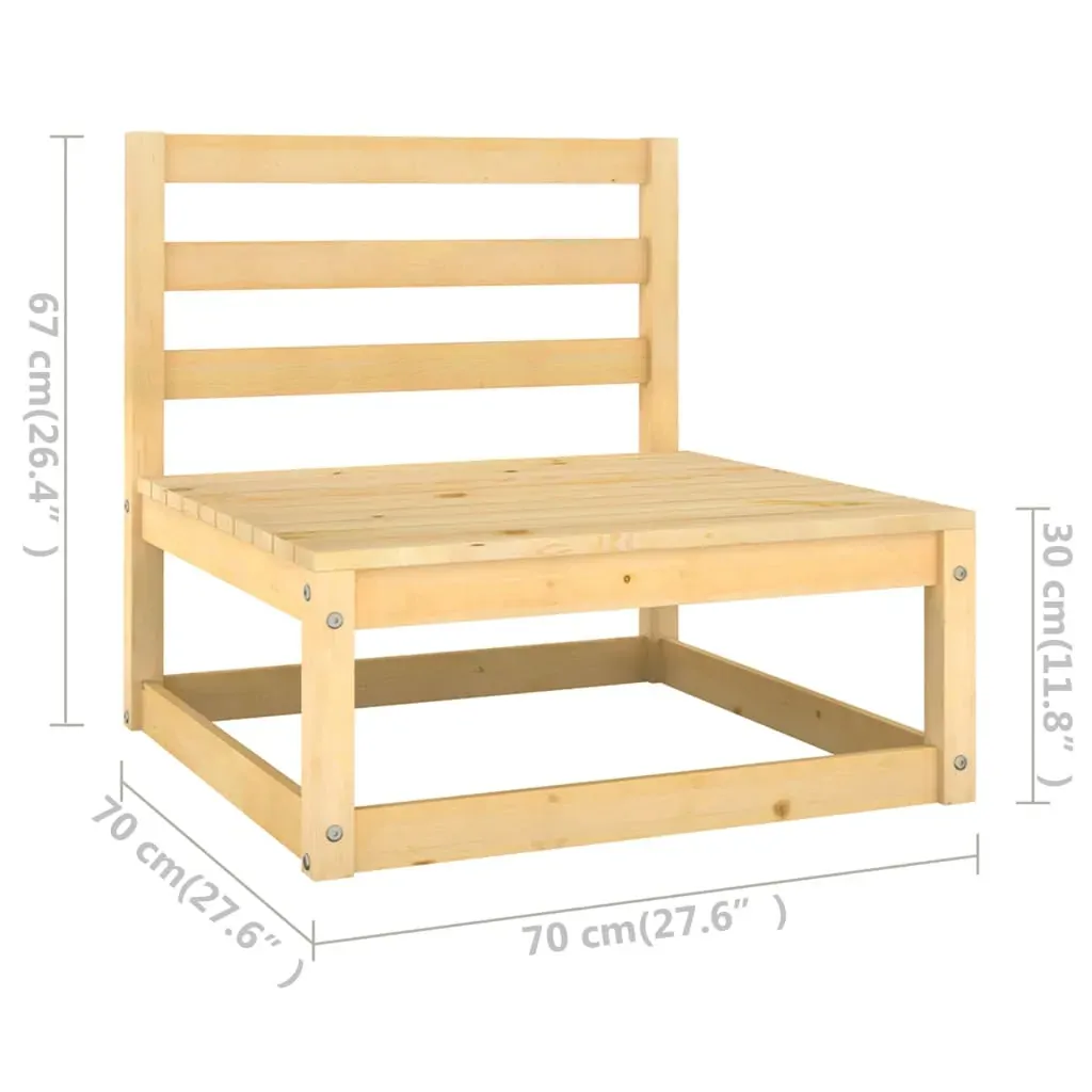 8 Piece Garden Lounge Set Solid Pinewood Price