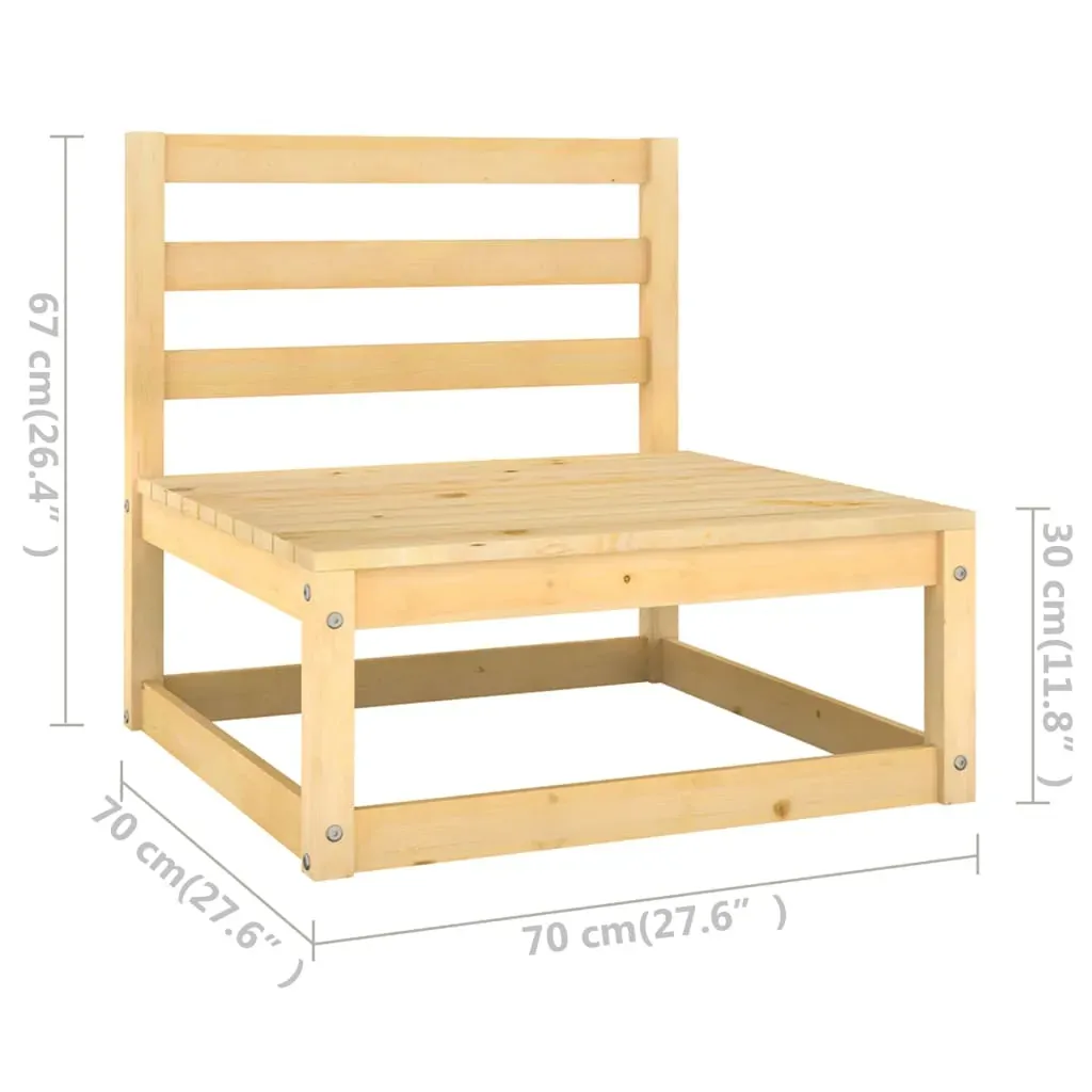 8 Piece Garden Lounge Set Solid Pinewood Price
