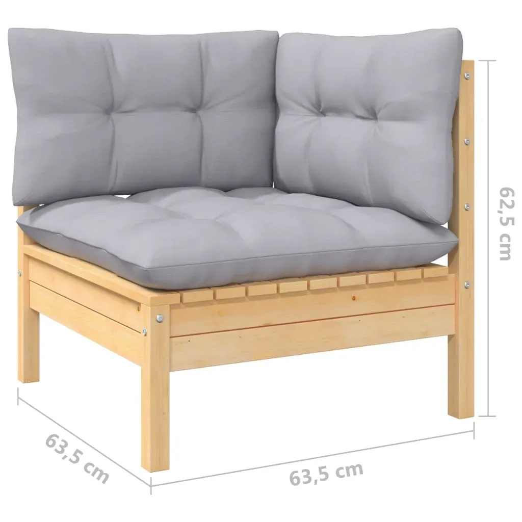 13 Piece Garden Lounge Set with Cushions Pinewood Price