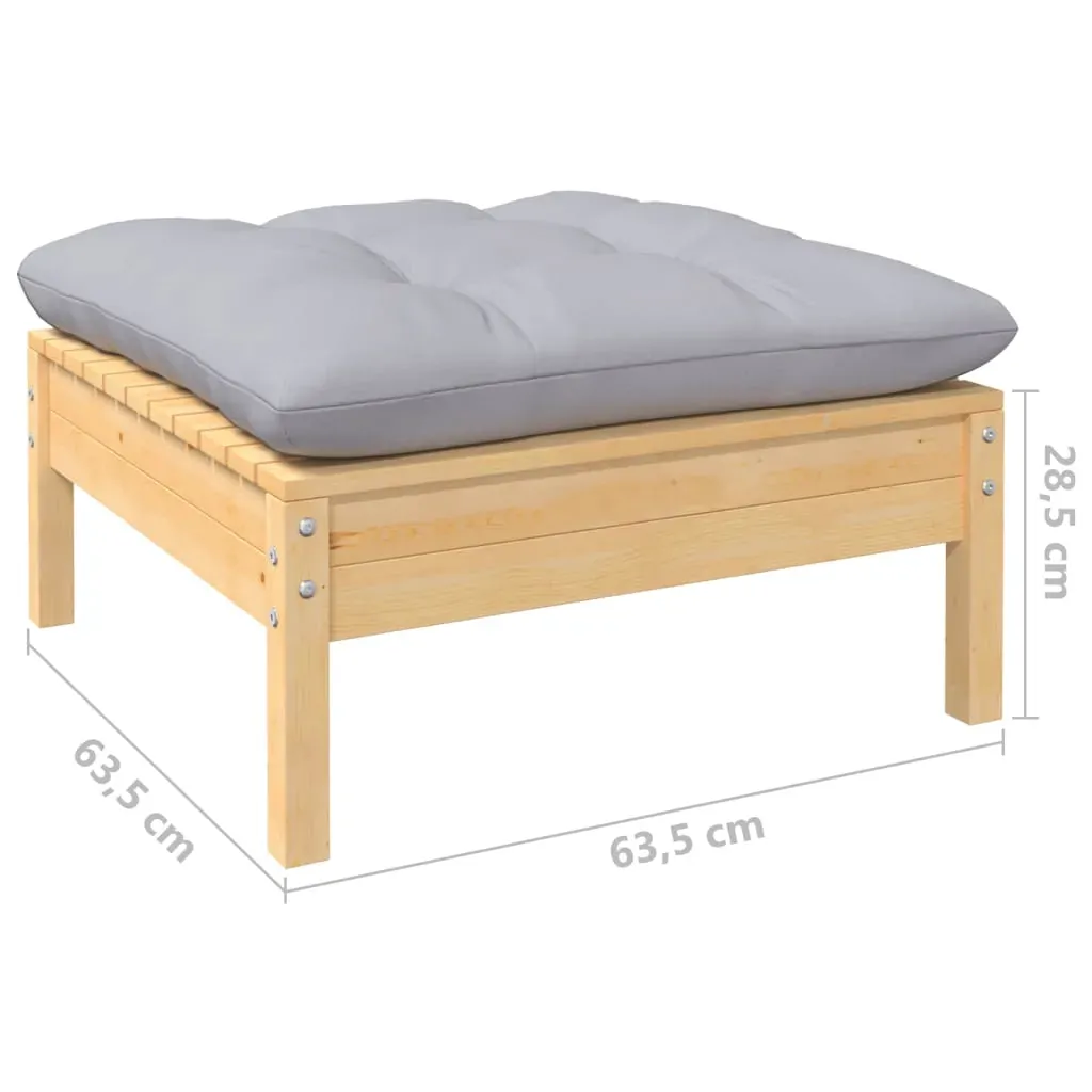 13 Piece Garden Lounge Set with Cushions Solid Pinewood Price