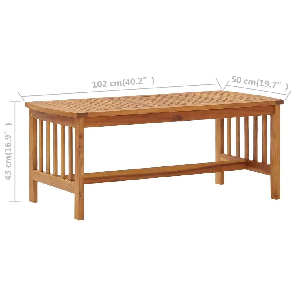 2 Piece Garden Lounge Set Solid Acacia Wood Price