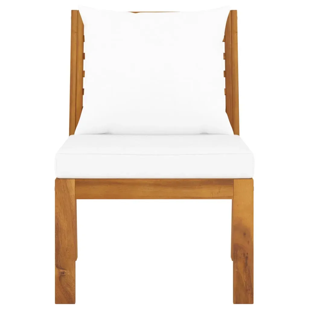 3 Piece Garden Lounge Set with Cushion Solid Acacia Wood Price